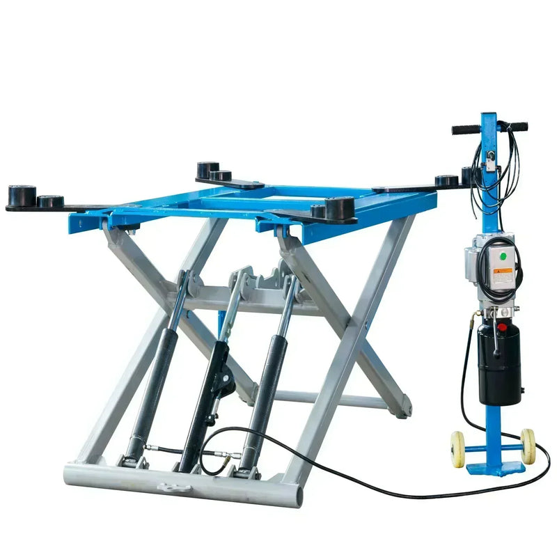 Heavy-Duty 6200 LB Mid Rise Hydraulic Scissor Automotive Lift - Portable and Versatile Tool for Your Garage!