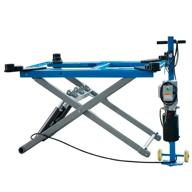 Heavy-Duty 6200 LB Mid Rise Hydraulic Scissor Automotive Lift - Portable and Versatile Tool for Your Garage!