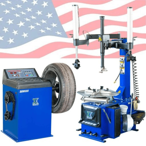 Revolutionary 988 Tire Changer and Wheel Balancer Combo with Precision Rim Clamps