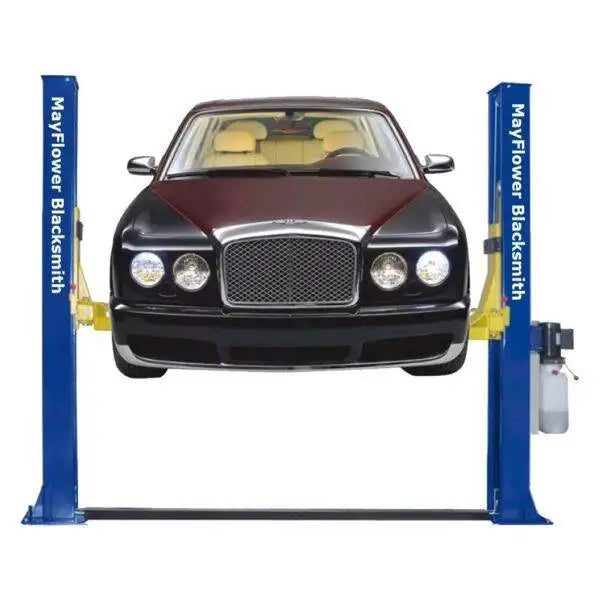 Mayflower Premium Blacksmith Two-Post Lift with Durable Floor Plate – 9500 lbs Capacity