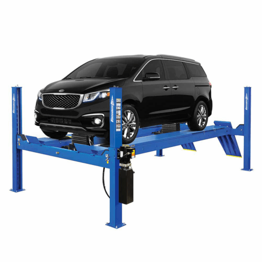 Upgrade Your Garage with the Forward Lift CRA14 – Heavy-Duty 14,000 lb. Four-Post Alignment Lift with an Impressive 182.5” Maximum Wheelbase!