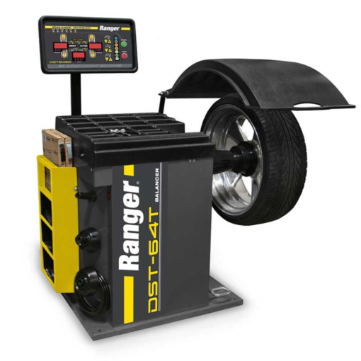 Ranger DST-64T Wheel Balancer with 3D Quick-Touch Datawand – Sleek Yellow and Gray Design, 36 mm Shaft