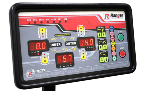 Ranger DST-64T Wheel Balancer with 3D Quick-Touch Datawand – Sleek Yellow and Gray Design, 36 mm Shaft