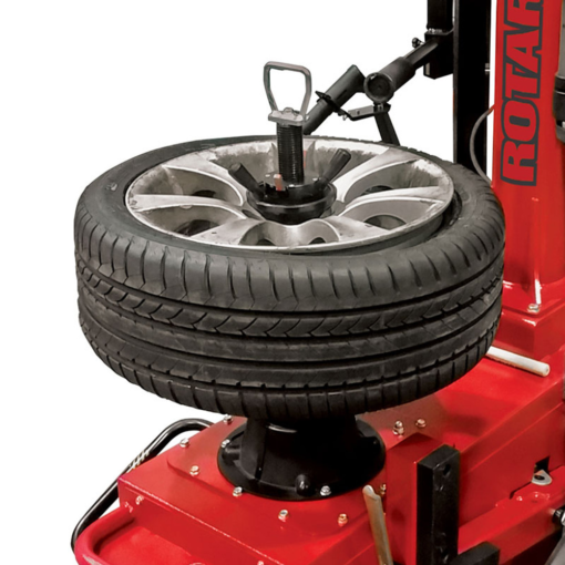 Rotary R247D Swingarm Tire Changer with Center Locking System for Effortless Tire Changes