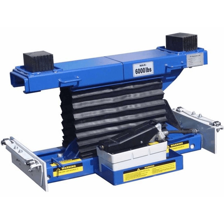 Tuxedo RAJ-6K-L Low Profile Rolling Air Jack – 6,000 lb Capacity – Air/Hydraulic System with Rail Design