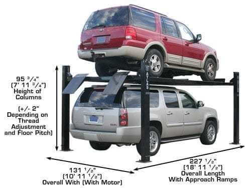 Atlas Garage PRO9000 Heavy-Duty 4-Post Vehicle Lift