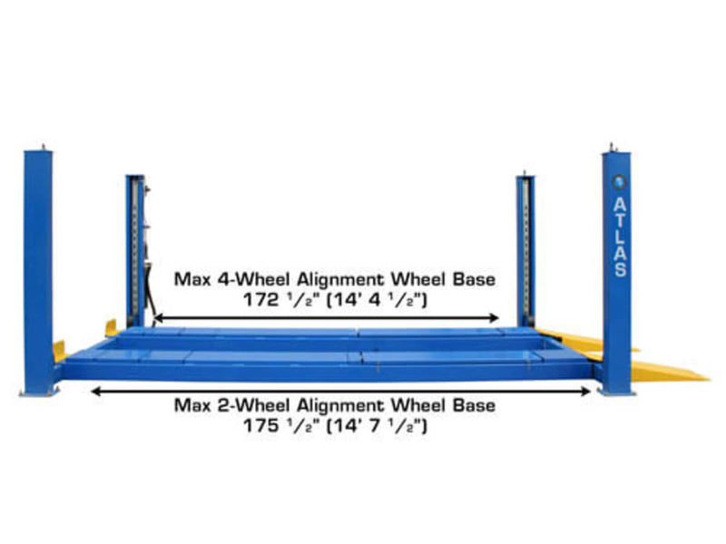 Atlas PK-414A 14,000 lbs Heavy-Duty 4-Post Alignment Lift for Precision Upgrades