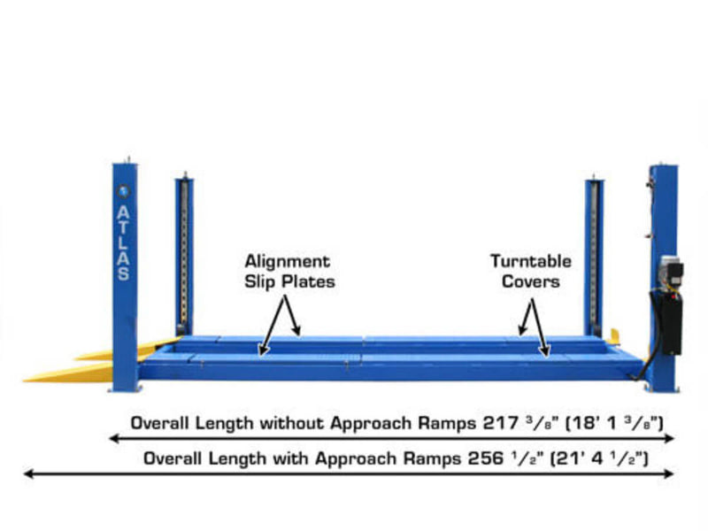 Atlas PK-414A 14,000 lbs Heavy-Duty 4-Post Alignment Lift for Precision Upgrades