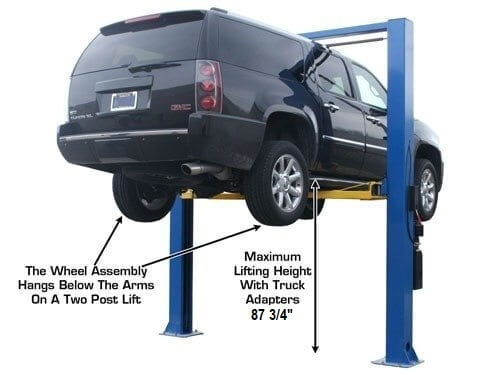 Atlas 9OHSC-SS Heavy-Duty 9,000 lbs Overhead 2 Post Vehicle Lift