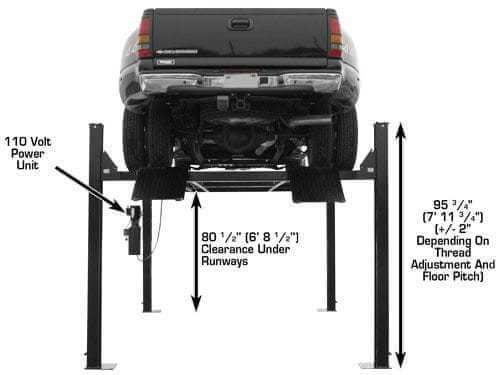 Atlas Garage PRO9000 Heavy-Duty 4-Post Vehicle Lift