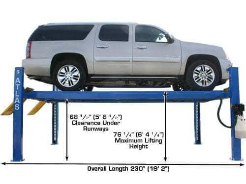 Atlas PK-412A Heavy-Duty 12,000 lbs 4-Post Car Alignment Lift