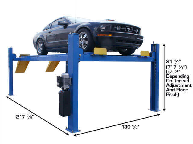 Atlas PK-414A 14,000 lbs Heavy-Duty 4-Post Alignment Lift for Precision Upgrades