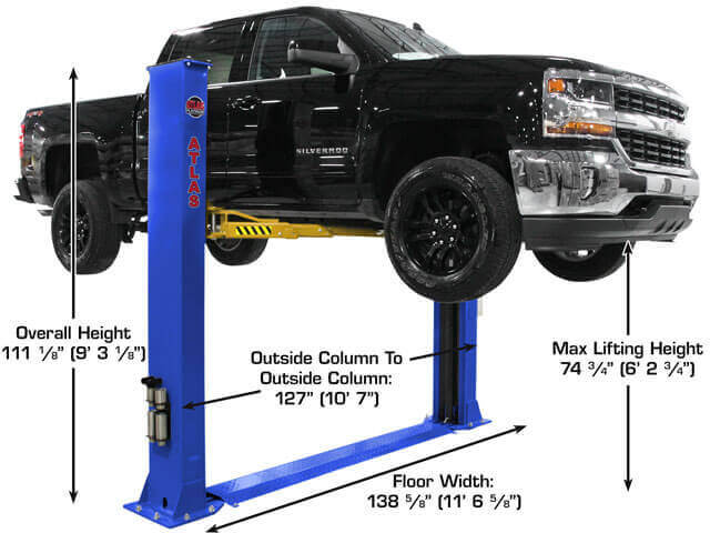 Premium Atlas Platinum ALI Certified 9,000 lbs Baseplate Lift - Model ATEAP-PVL9BP