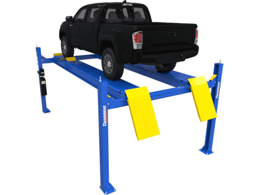 Dannmar D4-12A 12,000 lbs. Capacity Four-Post Alignment Lift with Slip Plates and Turnplates - Perfect for Precision Vehicle Care!