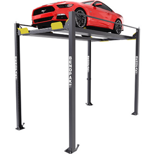 Super-Tall 7,000 lb Capacity Four-Post Lift – Perfect Vehicle Display Platform!